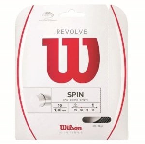 Wilson Revolve Spin 1,30 mm. Tekli Raket Kordajı 12,2 metre Siyah