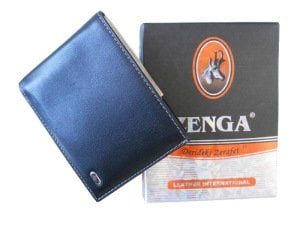 Zenga Orjinal Deri Cüzdan 288-51 Siyah Kırmızı