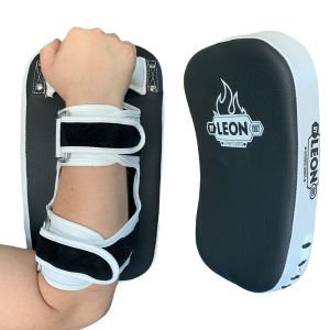 Leon Pro Kick Boks ve Muay Thai Darbe Yastığı Siyah Beyaz