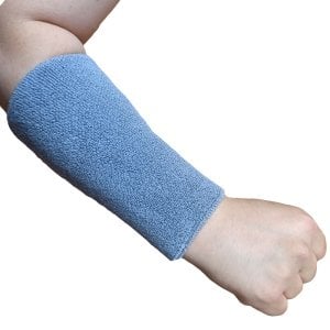 Basketbol Havlu El Bilekliği Geniş El Bilekliği Gri