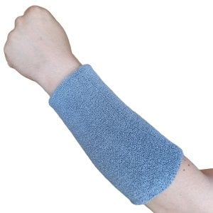 Basketbol Havlu El Bilekliği Geniş El Bilekliği Gri