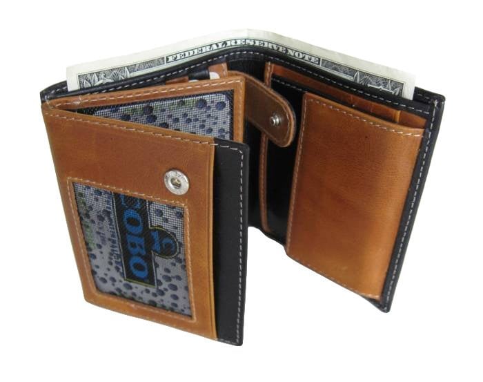 Zenga Orjinal Deri Küçük Boy Erkek Czüdanı 153-04 Siyah Taba