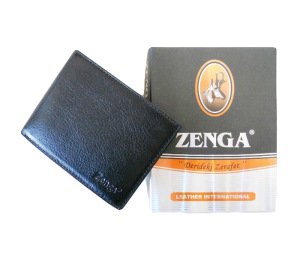 Zenga Orjinal Deri Erkek Cüzdanı 254-1 Siyah