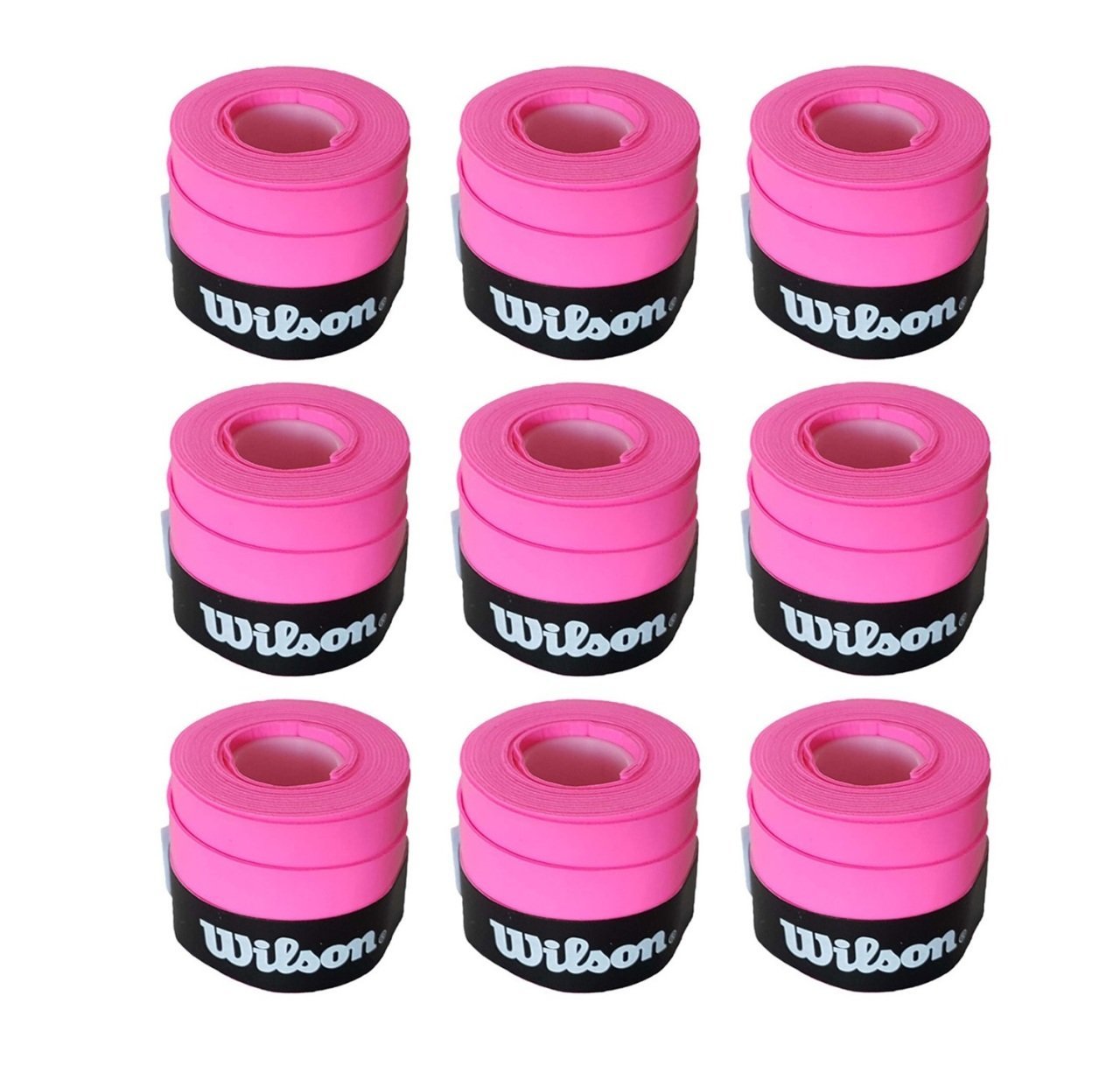 Wilson Bowl O Grips Overgrip 9 Adet Tekli Pembe Grip