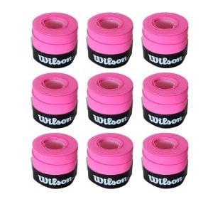 Wilson Bowl O Grips Overgrip 9 Adet Tekli Pembe Grip