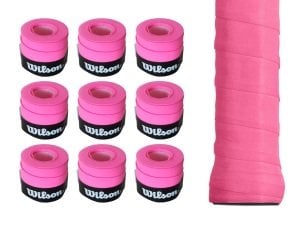 Wilson Bowl O Grips Overgrip 9 Adet Tekli Pembe Grip