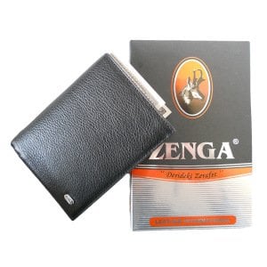 Zenga Orjinal Deri Erkek Cüzdanı 102-51 Siyah Kırmızı