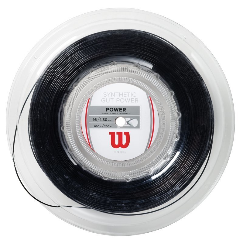 Wilson Synthetic Gut Power 1,30 mm. Rulo Kordaj 200 metre Siyah