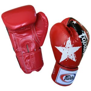 Fairtex Hakiki Deri Star Kick Boks ve Muay Thai Eldiveni 10 Oz