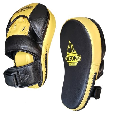 Leon Master Profesyonel Kick-Boks ve Muay Thai El Lapası Sarı Siyah