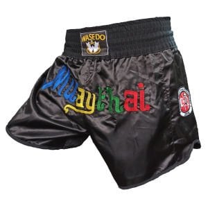 Wasedo Muay Thai Şortu Siyah