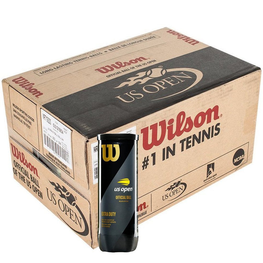 24 Kutu Wilson Us Open tenis Topu Vakum Ambalajda 1 Box ( Koli ) WRT106200