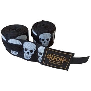 Leon Big Skulls Kuru Kafa 5 Metre Boks Bandajı Siyah