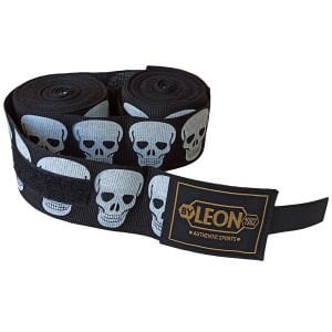 Leon Big Skulls Kuru Kafa 5 Metre Boks Bandajı Siyah