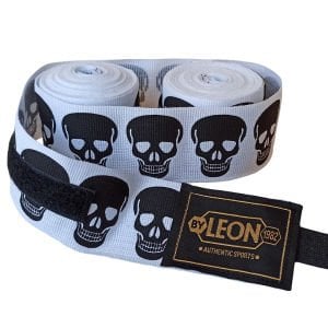 Leon Big Skulls Kuru Kafa 5 Metre Boks Bandajı Beyaz