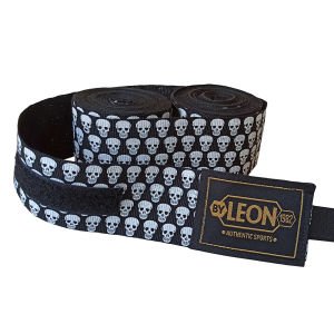 Leon Mini Skulls Kuru Kafa 5 Metre Boks Bandajı Siyah