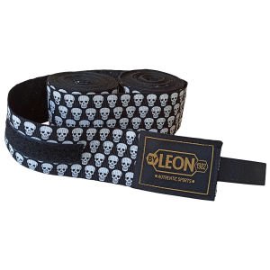 Leon Mini Skulls Kuru Kafa 2,5 Metre Boks Bandajı Siyah