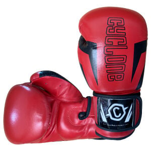 Cyclone Clash Orijinal Deri Boks ve Kick Boks Eldiveni Kırmızı