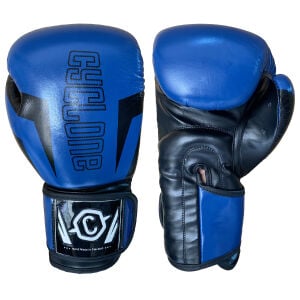 Cyclone Clash Orijinal Deri Boks ve Kick Boks Eldiveni Mavi