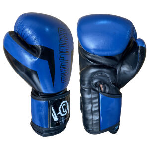 Cyclone Clash Orijinal Deri Boks ve Kick Boks Eldiveni Mavi