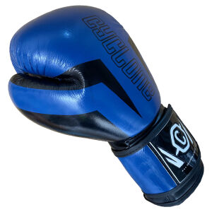 Cyclone Clash Orijinal Deri Boks ve Kick Boks Eldiveni Mavi
