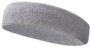 Sporcu Havlu Kafa Bandı, Alın Ter Bandı Headband Gri