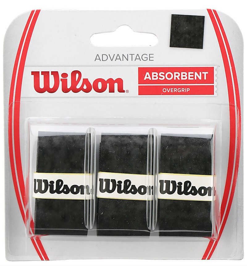 Wilson Advantage Absorbent Overgrip Tenis Raketi Gribi WRZ4033 Siyah