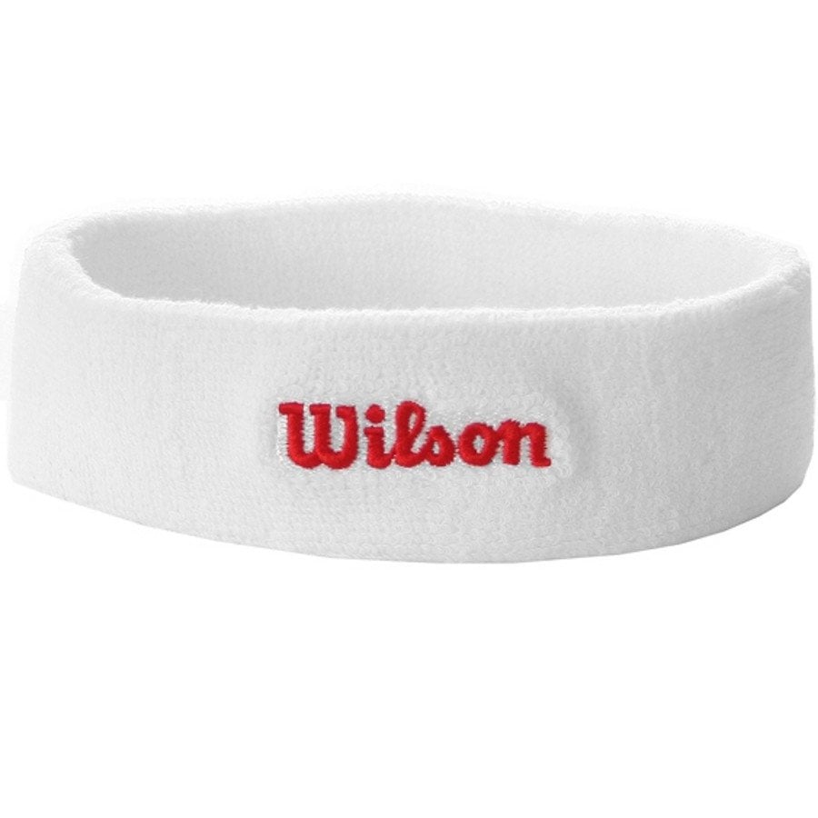 Wilson Headband Havlu Alın Ter Bandı Beyaz