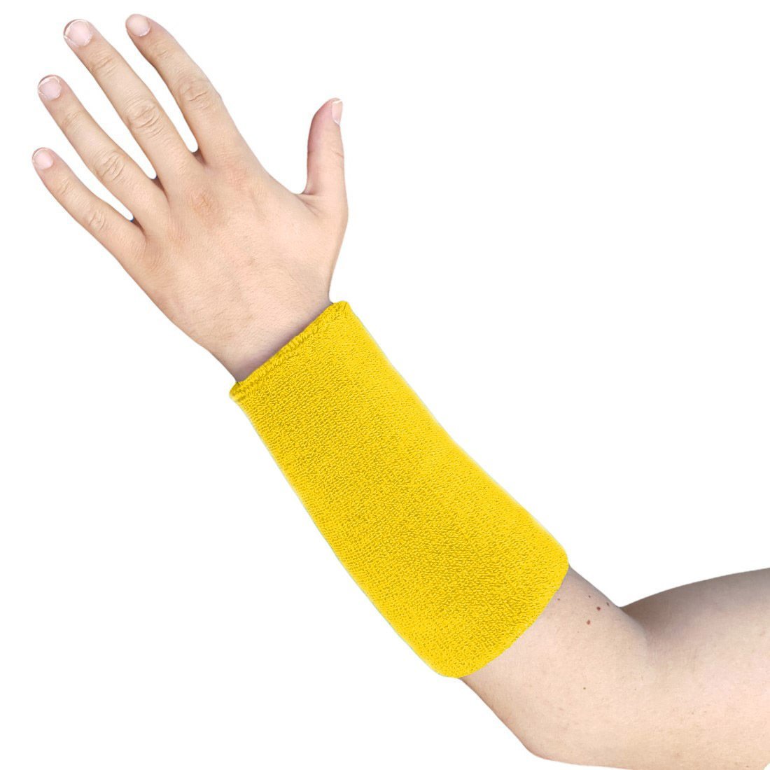 Basketbol Havlu El Bilekliği Geniş El Bilekliği Sarı