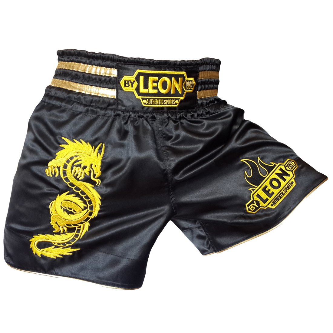 Leon Dragon Muay Thai ve Kick Boks Şortu Siyah XXL