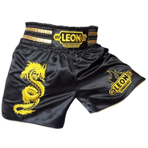Leon Dragon Muay Thai ve Kick Boks Şortu Siyah XXL