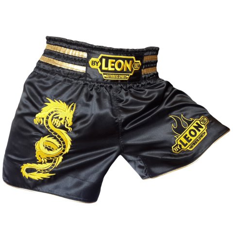 Leon Dragon Muay Thai ve Kick Boks Şortu Siyah XXL