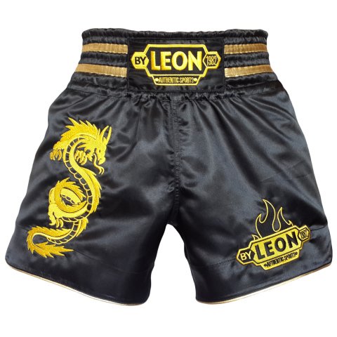 Leon Dragon Muay Thai ve Kick Boks Şortu Siyah XXL