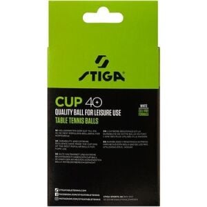 Stiga Cup 12'li Masa Tenisi Pinpon Topu Beyaz