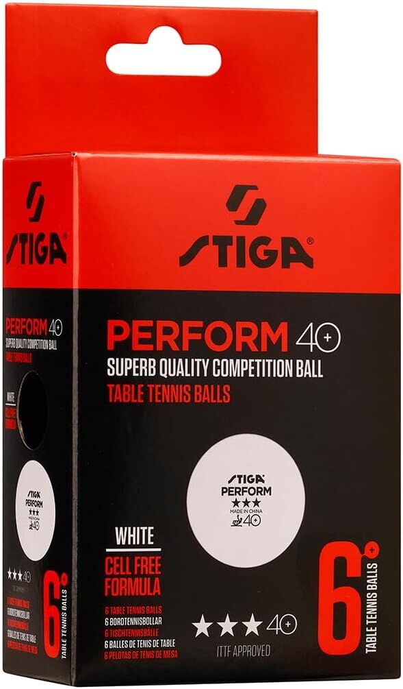 Stiga Perform Masa Tenisi Maç Topu ITTF Onaylı Beyaz