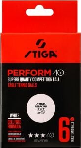 Stiga Perform Masa Tenisi Maç Topu ITTF Onaylı Beyaz