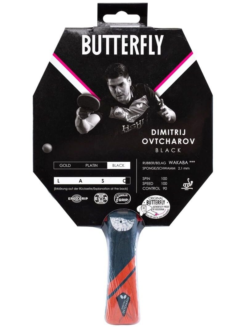 Butterfly Dimitrij Ovtcharov Black ITTF Onaylı Masa Tenisi Raketi