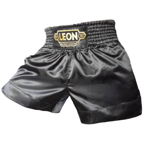 Leon Ground Kick Boks ve Muay Thai Şortu Siyah