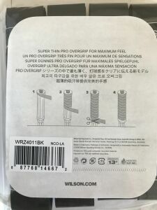 Wilson Pro Sensation Overgrip 12li Raket Gribi WRZ4011BK Siyah