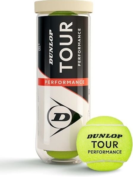 Dunlop Tour Performance 3'lü tenis Topu - Vakum Ambalajlı