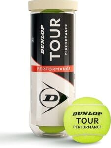 Dunlop Tour Performance 3'lü tenis Topu - Vakum Ambalajlı