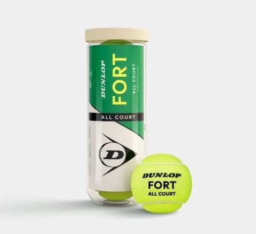 Dunlop Fort All Court 3'lü tenis Topu - Vakum Ambalajlı