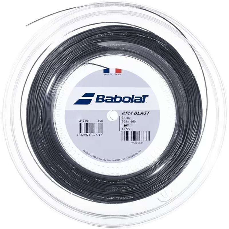 Babolat RPM Blast 1,30 mm. Raket Kordajı 200 metre Siyah