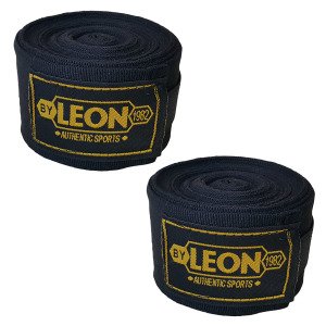 Leon Elastik Boks, Kick Boks ve Muay Thai Bandajı 7 Metre Siyah