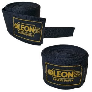 Leon Elastik Boks, Kick Boks ve Muay Thai Bandajı 7 Metre Siyah