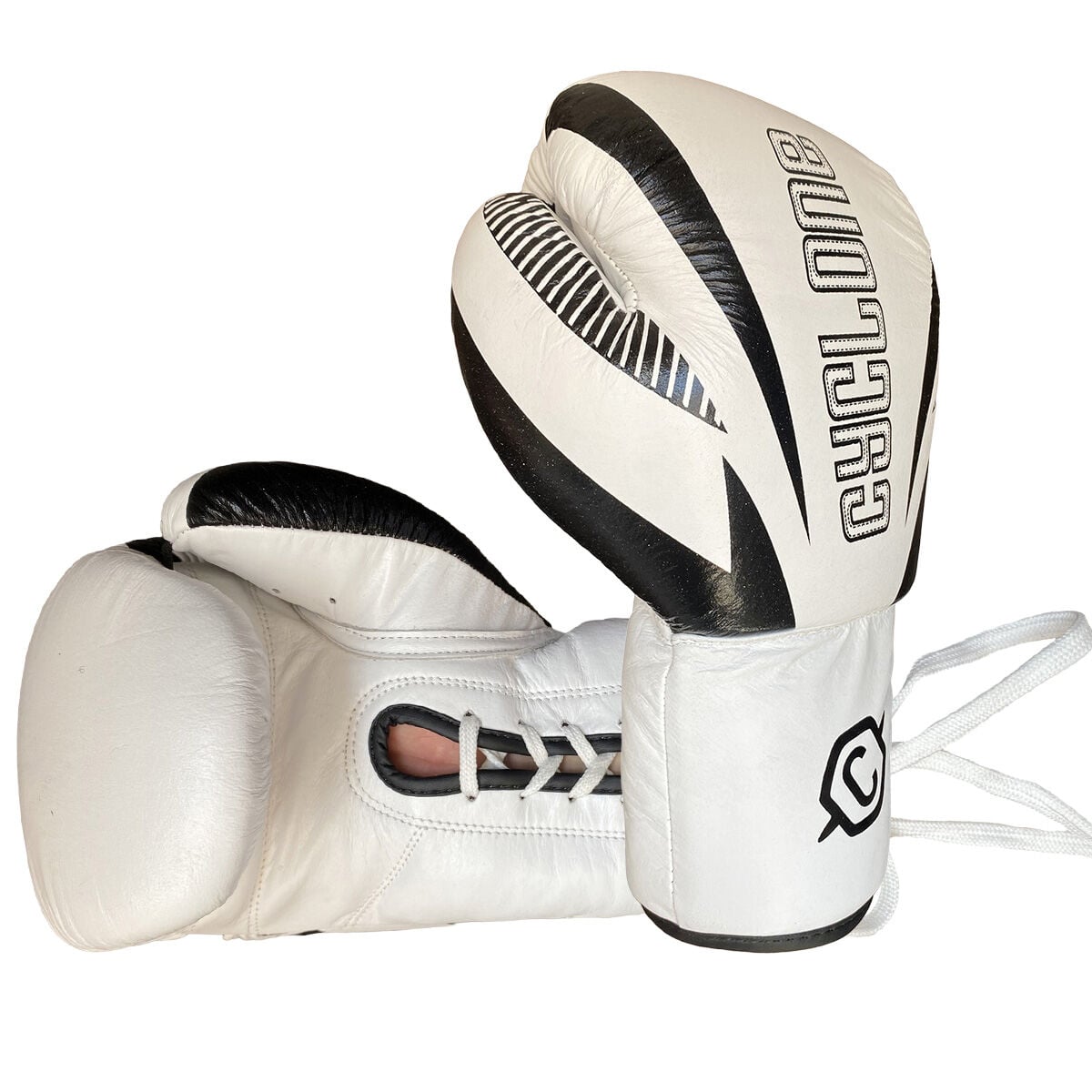 Cyclone Legion Hakiki Deri Boks ve Kick Boks Eldiveni Beyaz