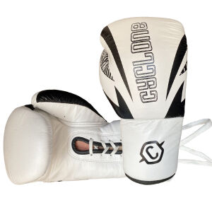 Cyclone Legion Hakiki Deri Boks ve Kick Boks Eldiveni Beyaz