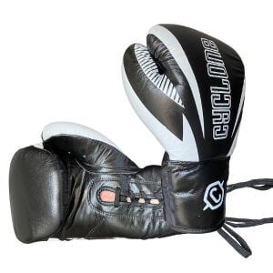 Cyclone Legion Hakiki Deri Boks ve Kick Boks Eldiveni Siyah