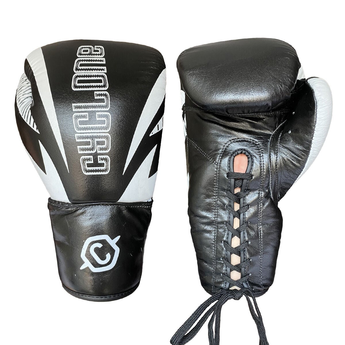 Cyclone Legion Hakiki Deri Boks ve Kick Boks Eldiveni Siyah