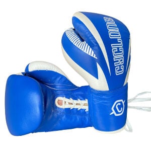 Cyclone Legion Hakiki Deri Boks ve Kick Boks Eldiveni Mavi